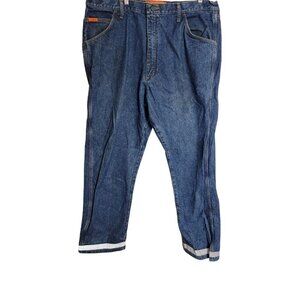 Wrangler Jeans Mens 42x34 Flame Resistant Denim Blue 10FR3W050 Workwear Classic